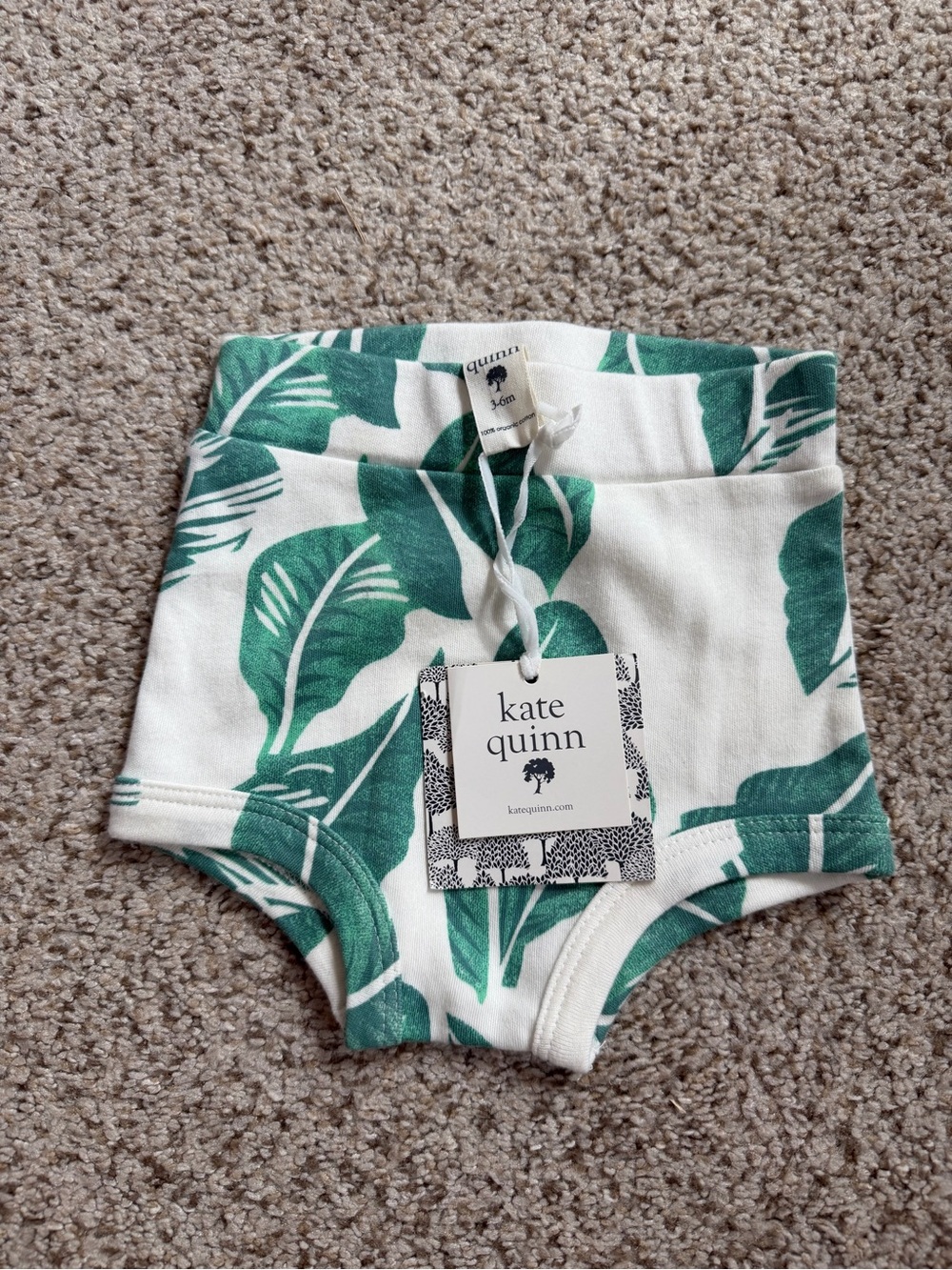 Kate Quinn Baby Bloomer Tropical Leaves 3-6 Months